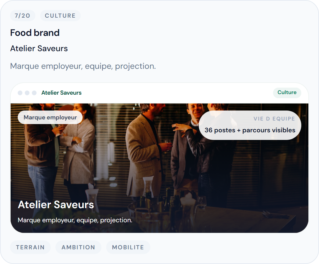 Atelier Saveurs - apercu de template